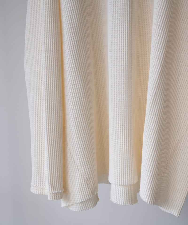 ORGANIZED HOODED PULLOVER LONG TOP / COTTON THERMAL -SandWaterr
