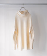 ORGANIZED HOODED PULLOVER LONG TOP / COTTON THERMAL -SandWaterr