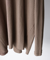 ORGANIZED HOODED PULLOVER LONG TOP / COTTON THERMAL -SandWaterr