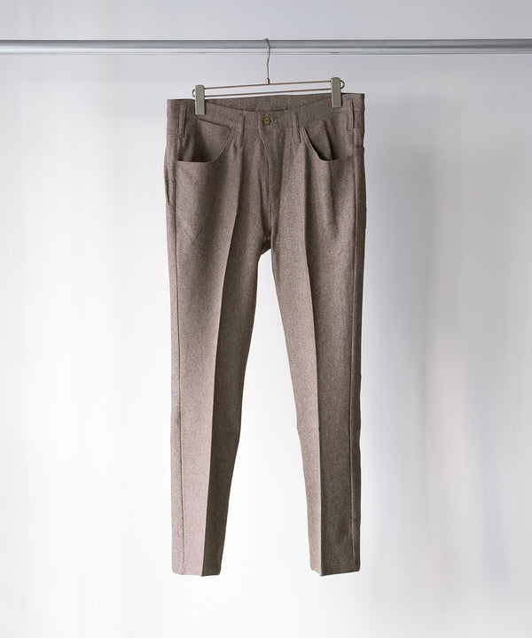 RESEARCHED 5P PANTS / POLY MIX TWILL -SandWaterr