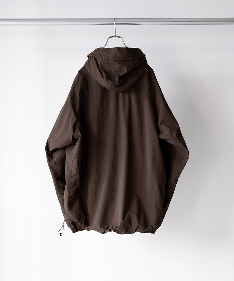 ORGANIZED HOODED PULLOVER / RIPSTOP NYLON -SandWaterr