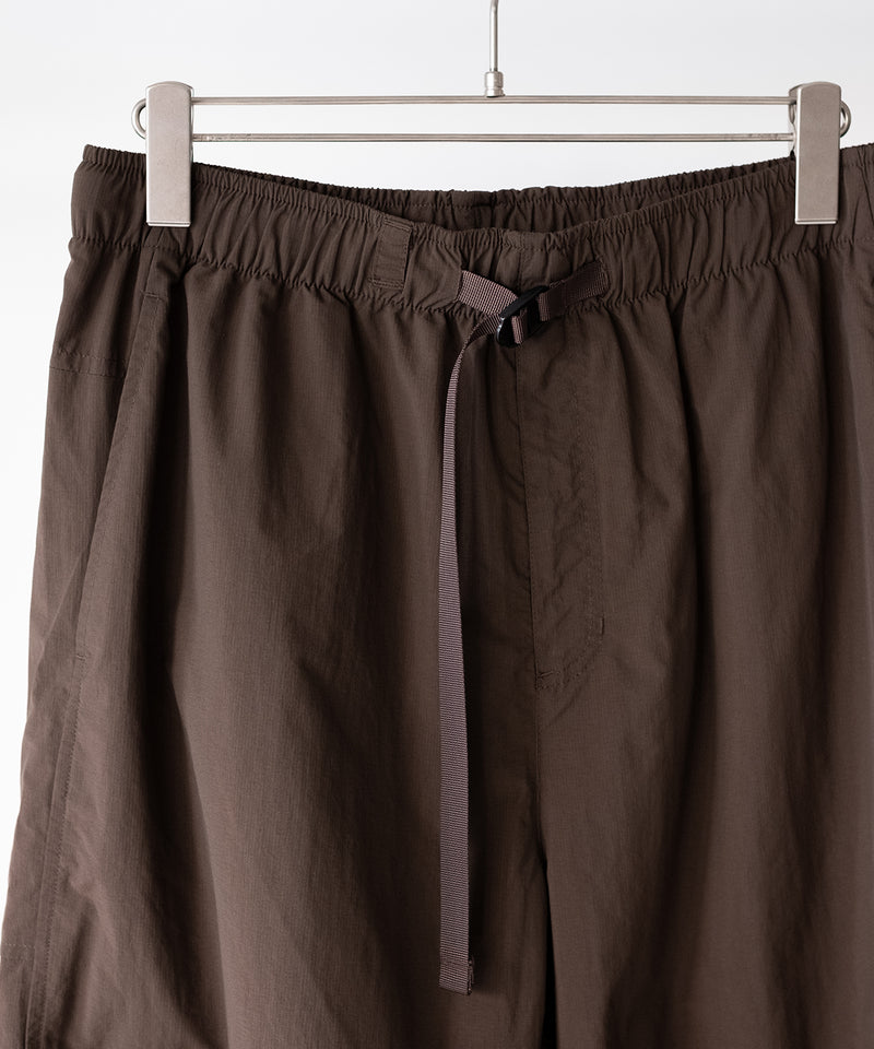 ORGANIZED WIDE EASY PANTS / RIPSTOP NYLON -SandWaterr