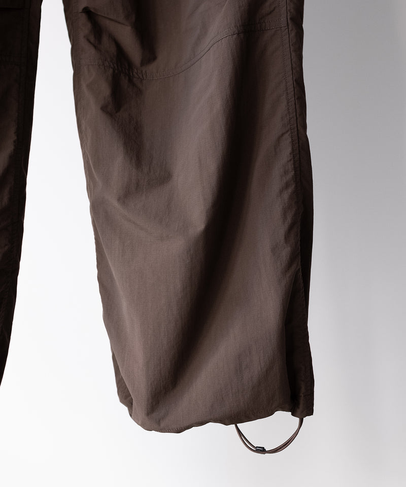 ORGANIZED WIDE EASY PANTS / RIPSTOP NYLON -SandWaterr