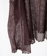 RESEARCHED  BOAT NECK SWEATER /  MOHAIR MIX YARN -SandWaterr