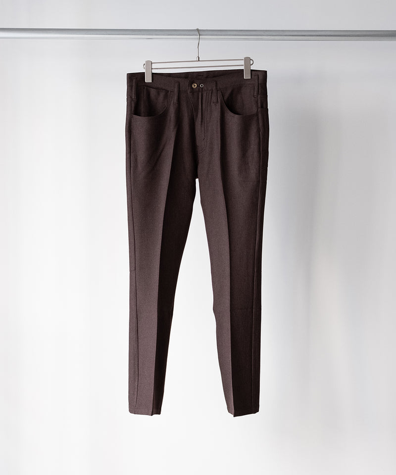 RESEARCHED 5P PANTS / POLY MIX TWILL -SandWaterr