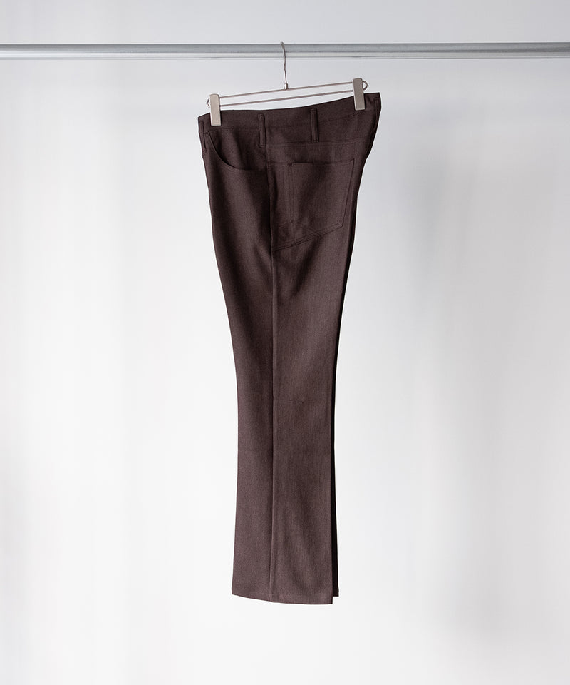 RESEARCHED 5P PANTS / POLY MIX TWILL -SandWaterr