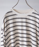 RESEARCHED TEE LS / COTTON BORDER JERSEY -SandWaterr