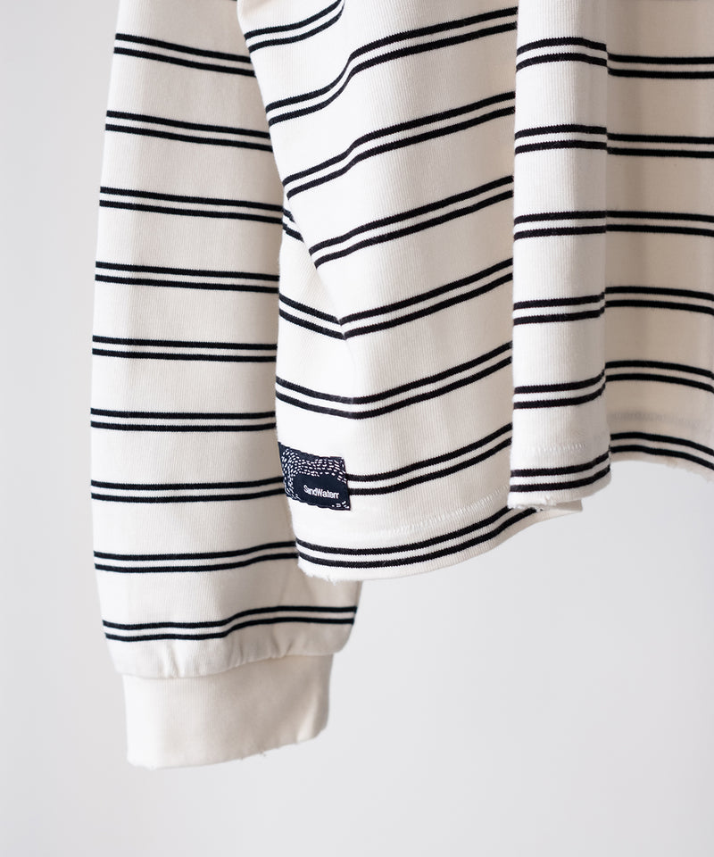RESEARCHED TEE LS / COTTON BORDER JERSEY -SandWaterr