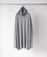 ORGANIZED HOODED PULLOVER LONG TOP / COTTON THERMAL -SandWaterr