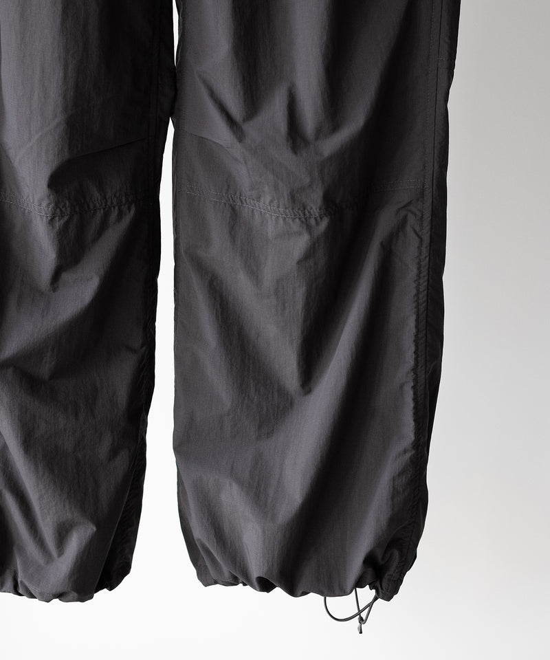 ORGANIZED WIDE EASY PANTS / RIPSTOP NYLON -SandWaterr