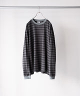 RESEARCHED TEE LS / COTTON BORDER JERSEY -SandWaterr
