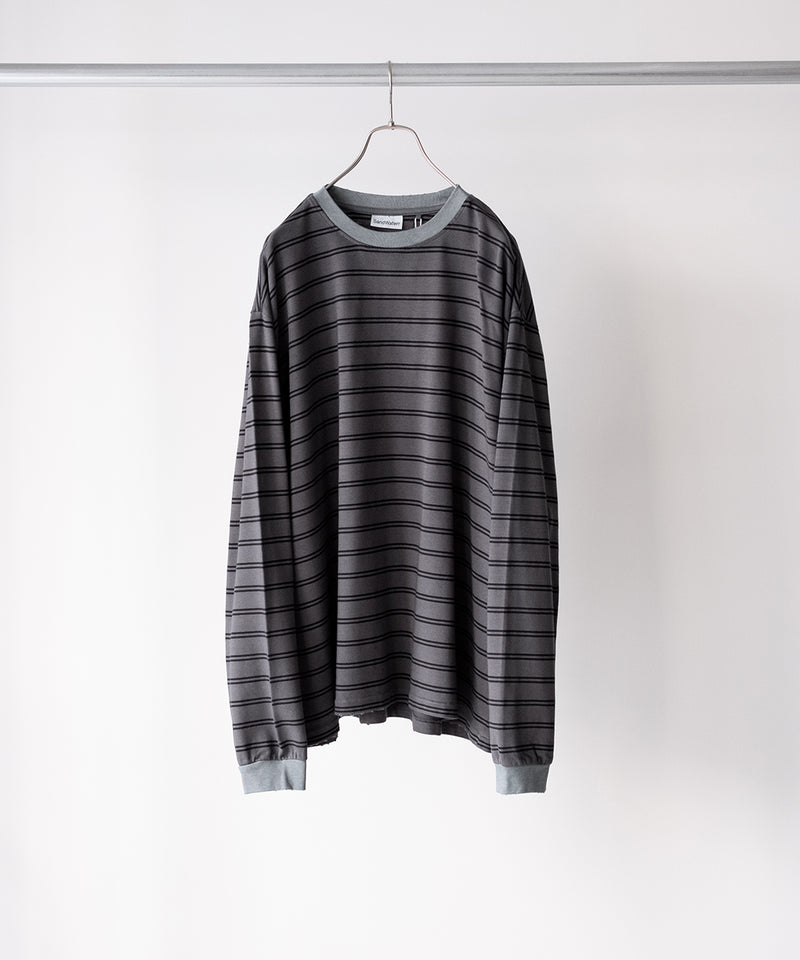 RESEARCHED TEE LS / COTTON BORDER JERSEY -SandWaterr