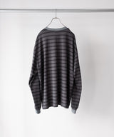 RESEARCHED TEE LS / COTTON BORDER JERSEY -SandWaterr