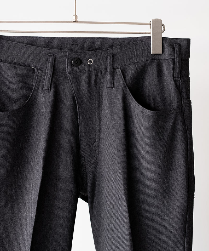 RESEARCHED 5P PANTS / POLY MIX TWILL -SandWaterr