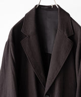 WASHED WOOL SILK STRIPE 2B JKT - ULTERIOR
