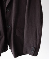 WASHED WOOL SILK STRIPE 2B JKT - ULTERIOR