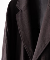 WASHED WOOL SILK STRIPE 2B JKT - ULTERIOR