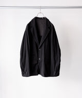 WASHED WOOL SILK STRIPE 2B JKT - ULTERIOR