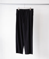 WASHED WOOL SILK STRIPE DRAWSTRING PANTS - ULTERIOR