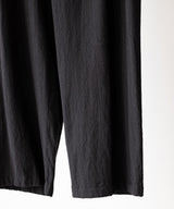 WASHED WOOL SILK STRIPE DRAWSTRING PANTS - ULTERIOR