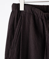 WASHED WOOL SILK STRIPE DRAWSTRING PANTS - ULTERIOR