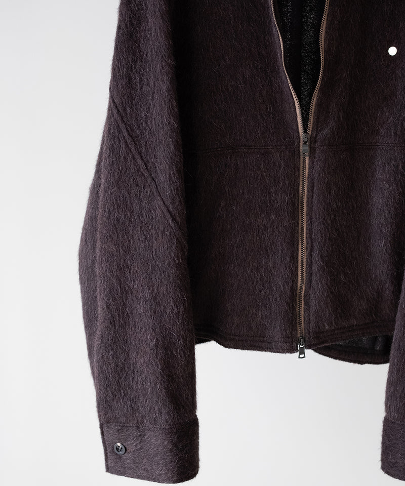SHAGGY ZIP UP SHIRT - ANCELLM