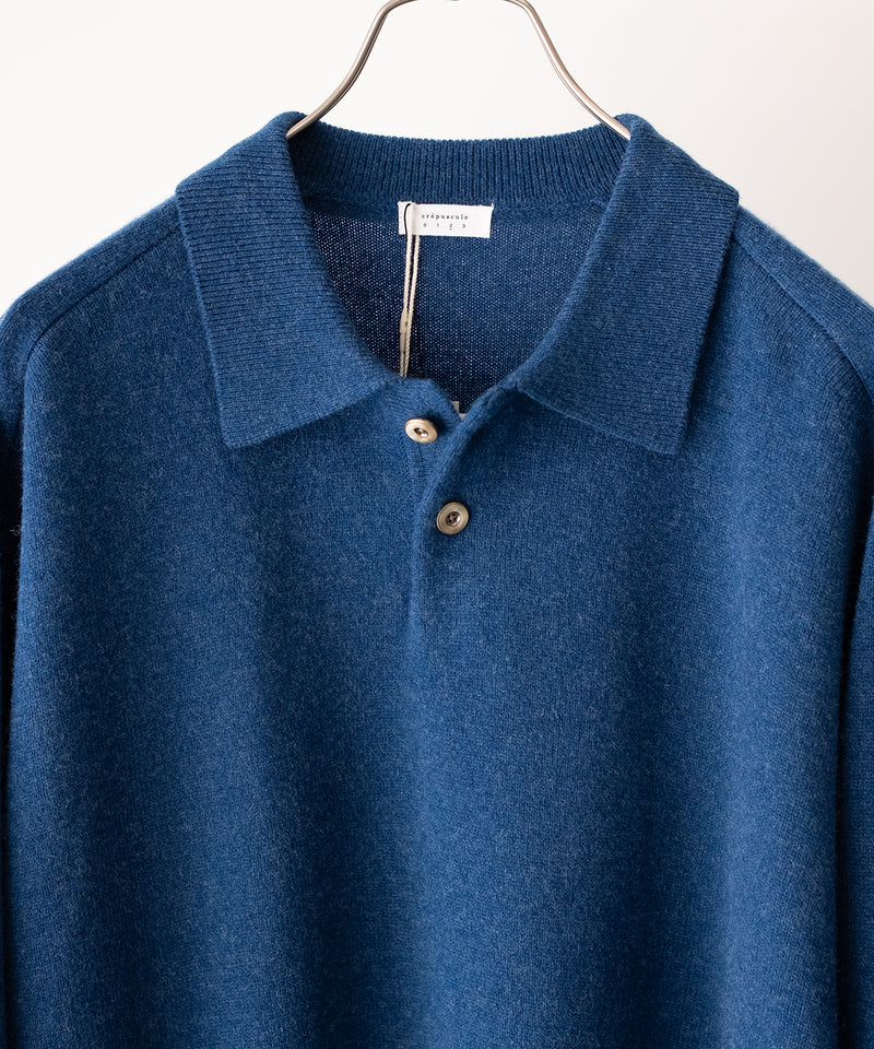 M-g knit polo - crepuscule
