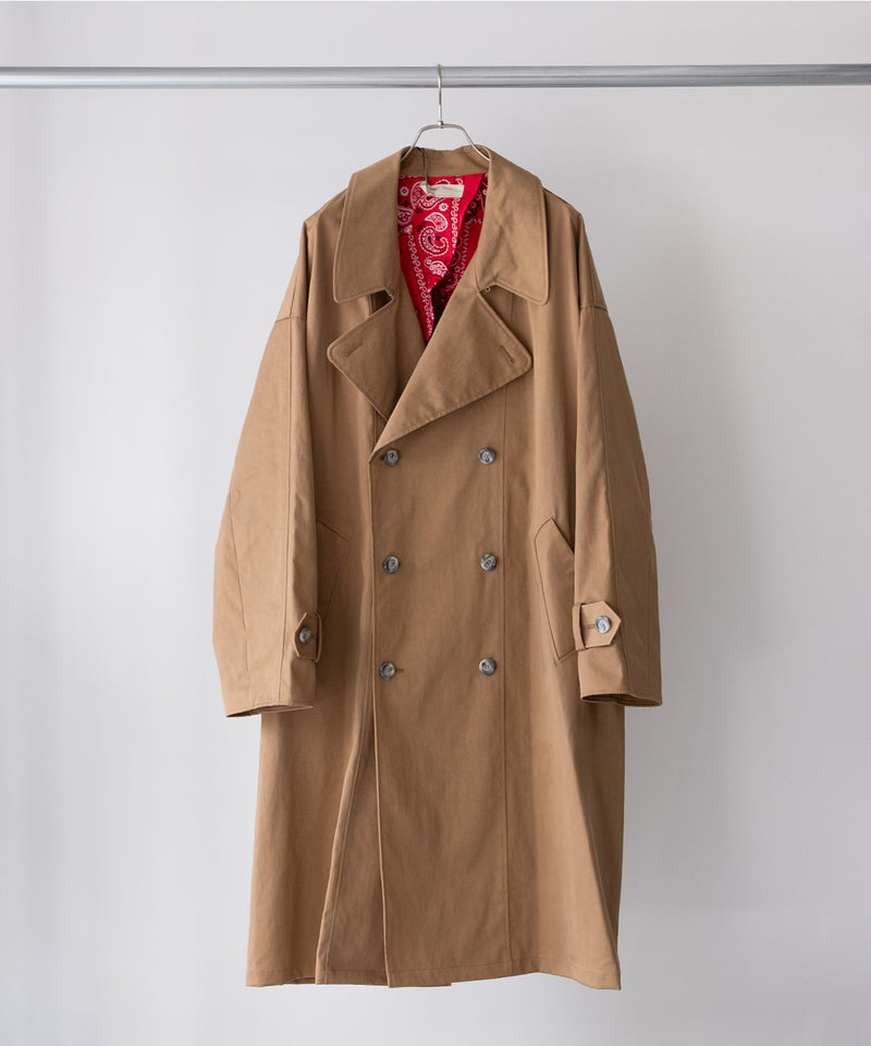 circa make taslan nylon paisley lined trench coat - 77circa