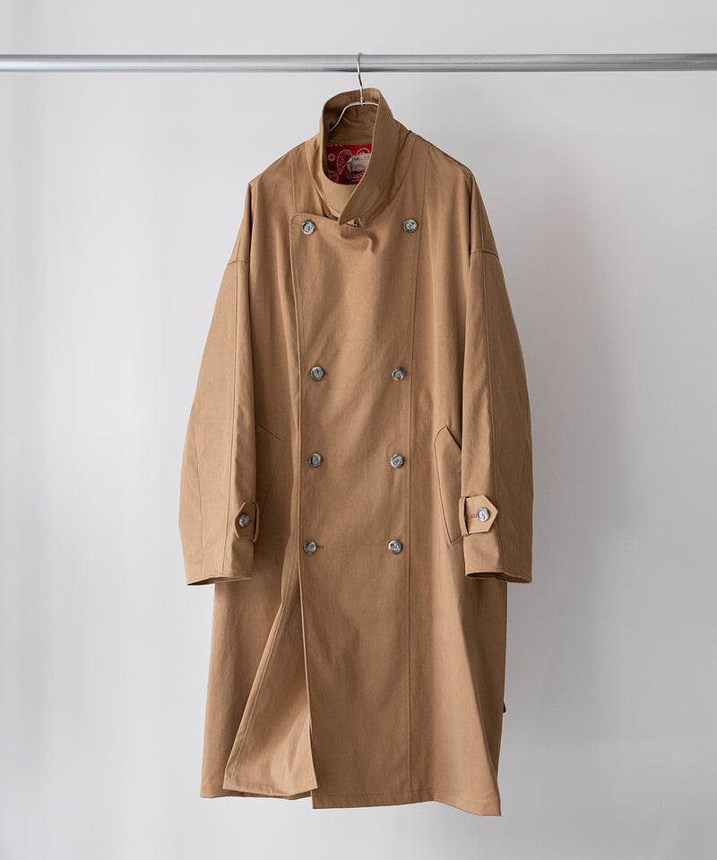 circa make taslan nylon paisley lined trench coat - 77circa
