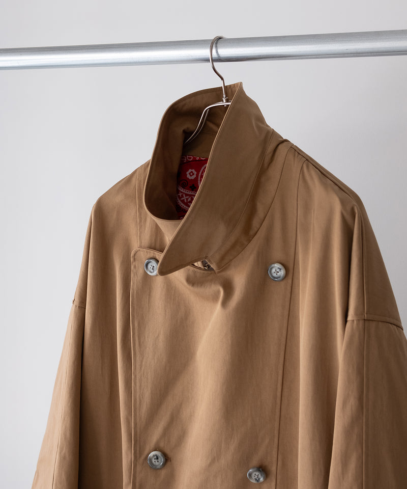 circa make taslan nylon paisley lined trench coat - 77circa