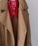 circa make taslan nylon paisley lined trench coat - 77circa