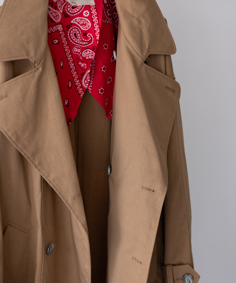 circa make taslan nylon paisley lined trench coat - 77circa