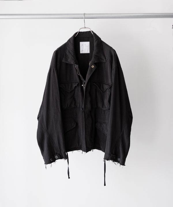 LAST1>> SILK SUEDE FIELD JACKET - ANCELLM