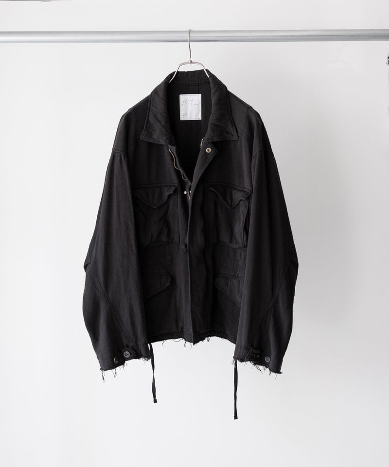 LAST1>> SILK SUEDE FIELD JACKET - ANCELLM