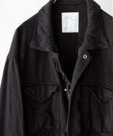 LAST1>> SILK SUEDE FIELD JACKET - ANCELLM