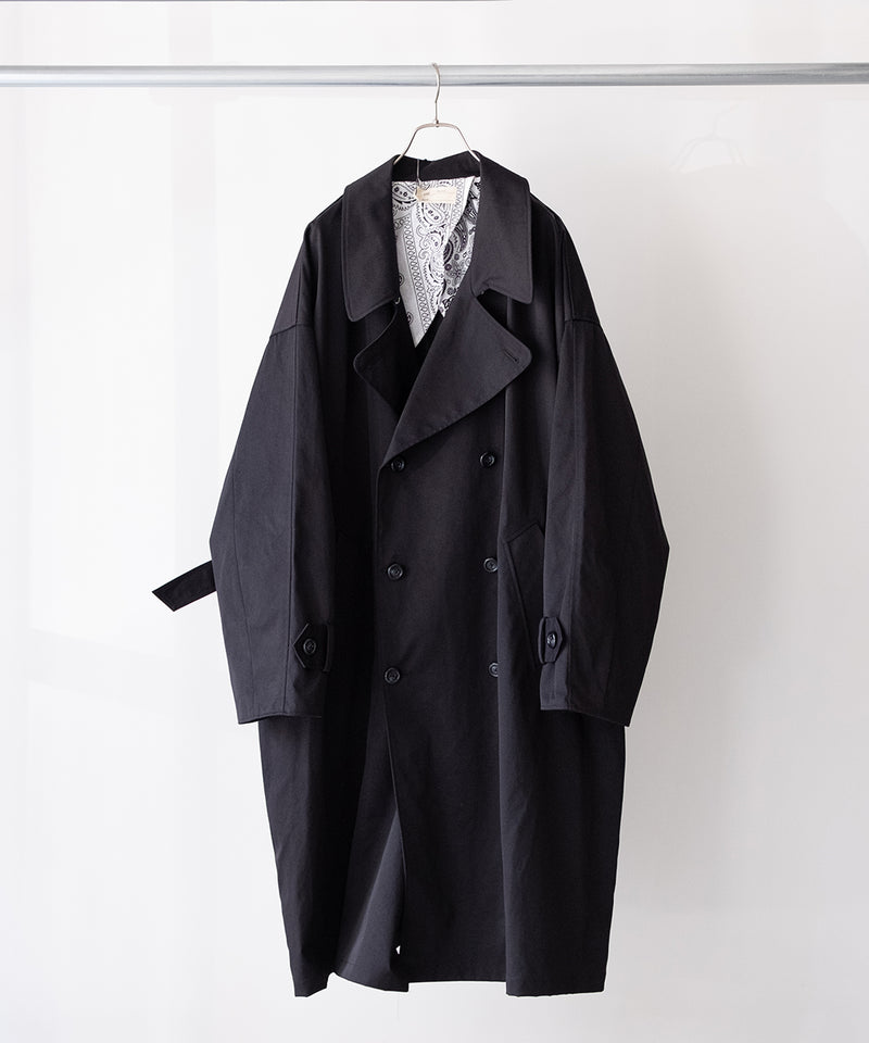 circa make taslan nylon paisley lined trench coat - 77circa