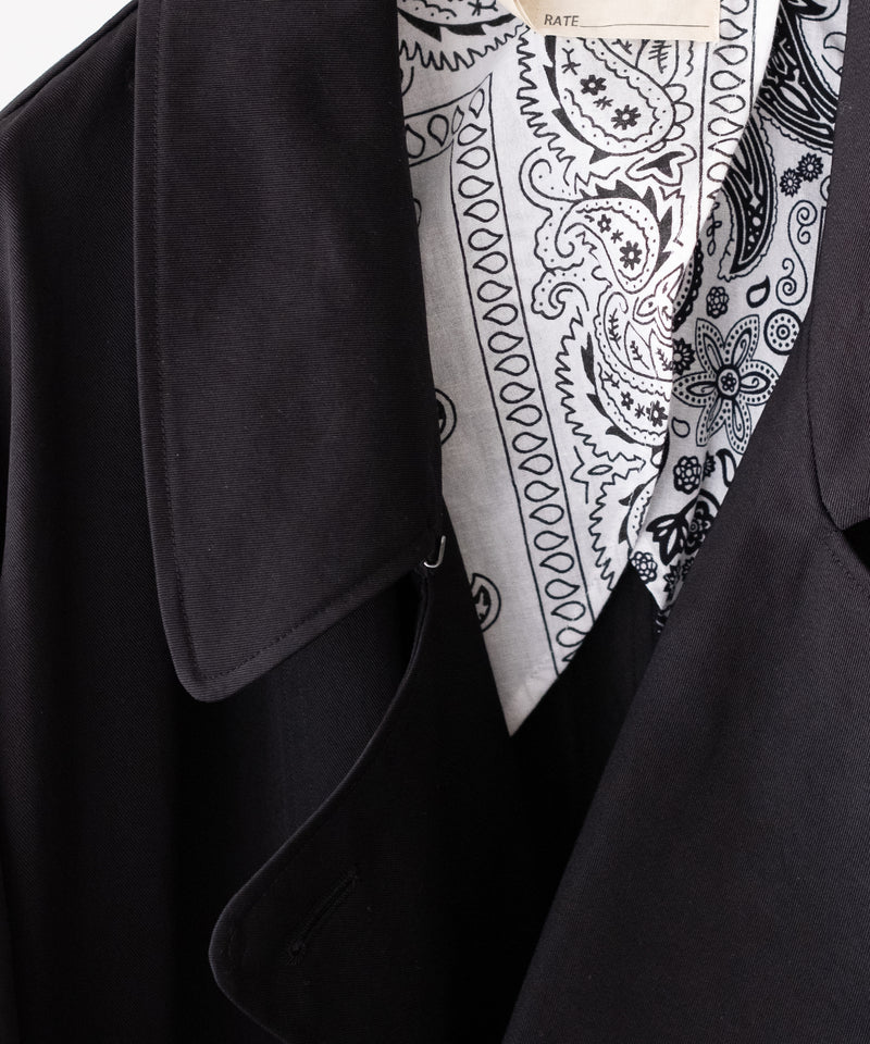 circa make taslan nylon paisley lined trench coat - 77circa