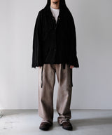LAST1>> SILK SUEDE FIELD JACKET - ANCELLM