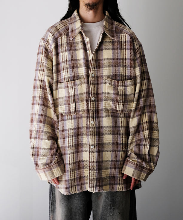 トップス ANCELLM 25SS C/R CHECK OVER SHIRT ANCELLM C/R CHECK OVER SHIRT | MusterWerk Sud.