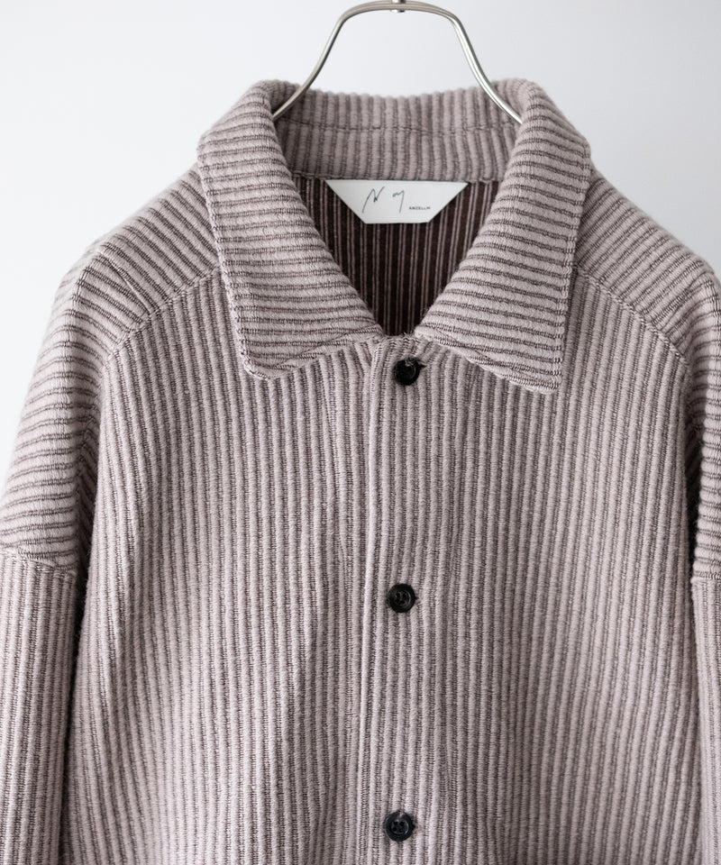 WOOL CORDUROY WORK SHIRT JACKET - ANCELLM