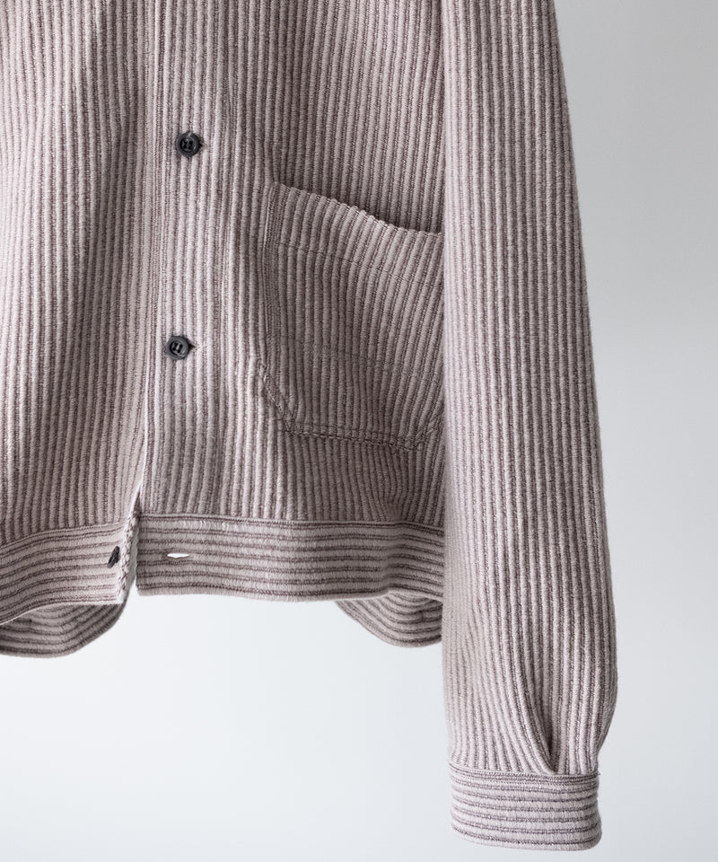 WOOL CORDUROY WORK SHIRT JACKET - ANCELLM