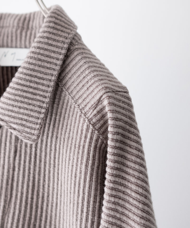 WOOL CORDUROY WORK SHIRT JACKET - ANCELLM