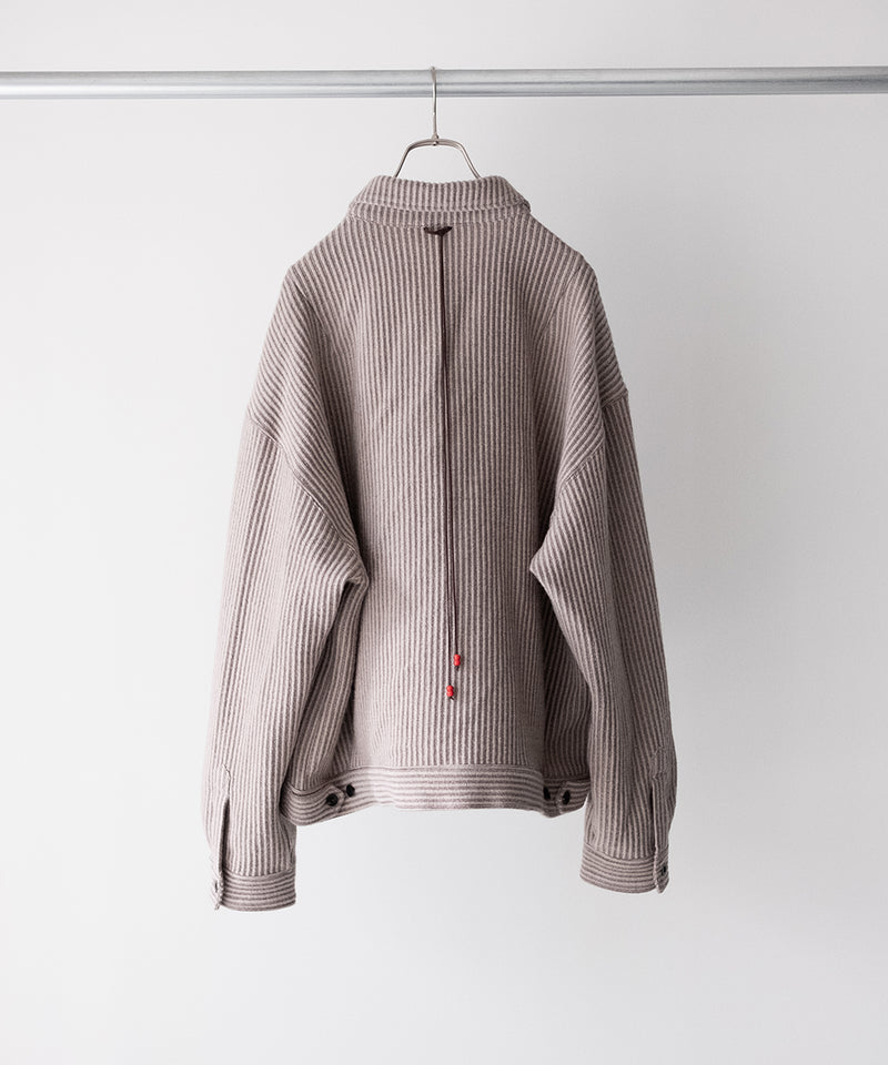 WOOL CORDUROY WORK SHIRT JACKET - ANCELLM