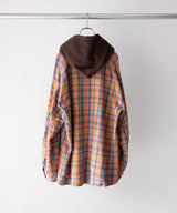 NEL CHECK HOODIE SHIRT - ANCELLM