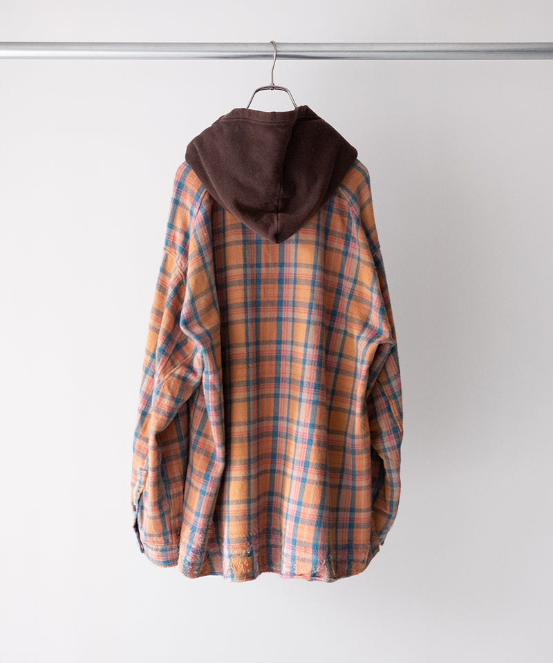 NEL CHECK HOODIE SHIRT - ANCELLM