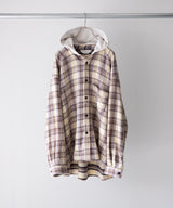 NEL CHECK HOODIE SHIRT - ANCELLM