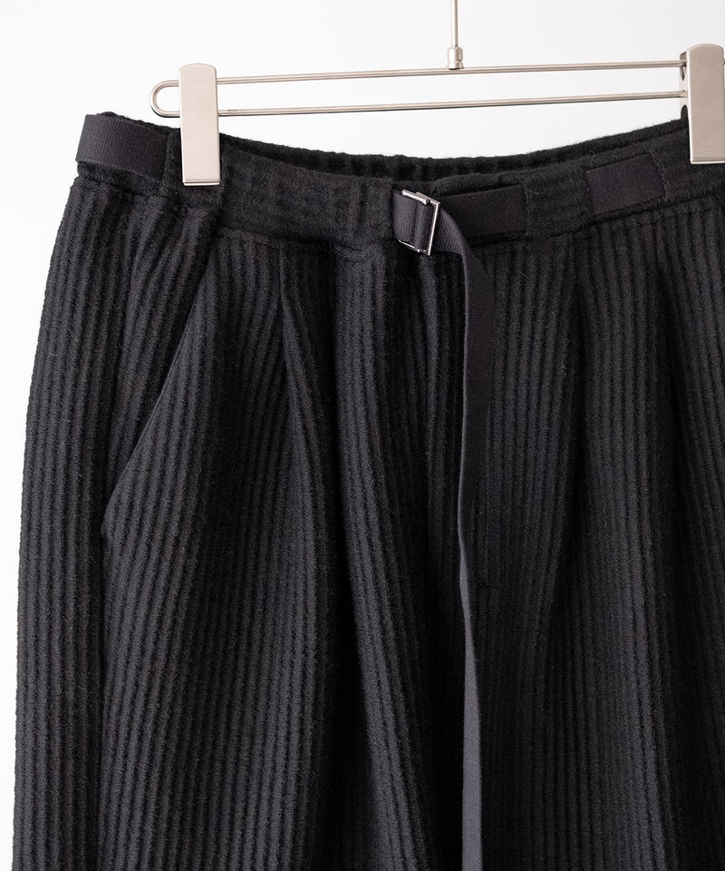 WOOLCORD BELTLESS SLACKS - ANCELLM