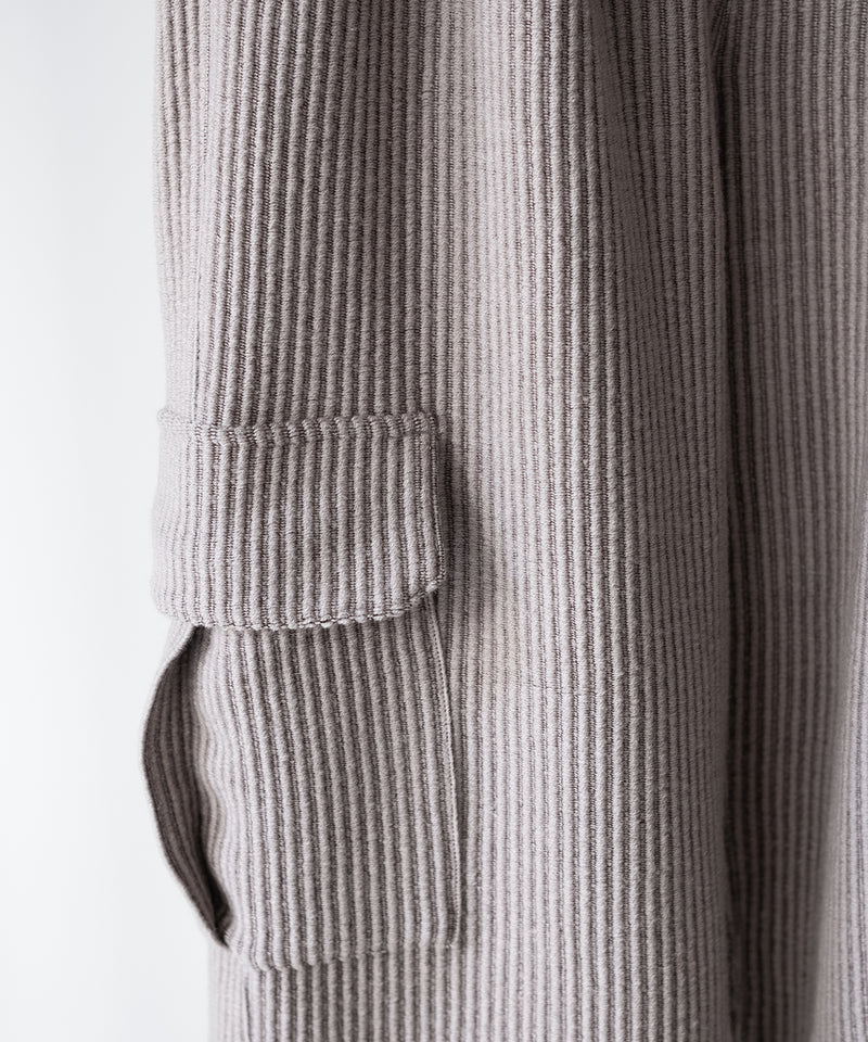 WOOL CORDUROY CARGO SLACKS - ANCELLM