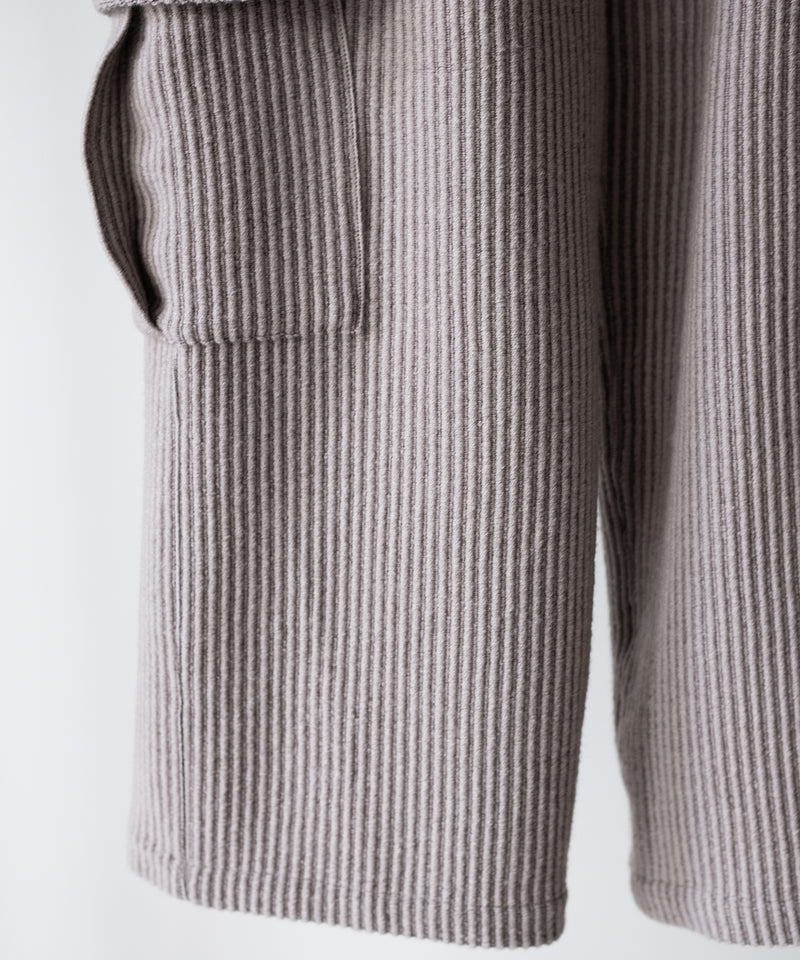 WOOL CORDUROY CARGO SLACKS - ANCELLM