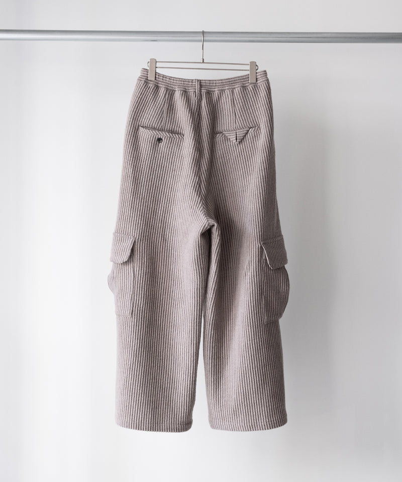 WOOL CORDUROY CARGO SLACKS - ANCELLM